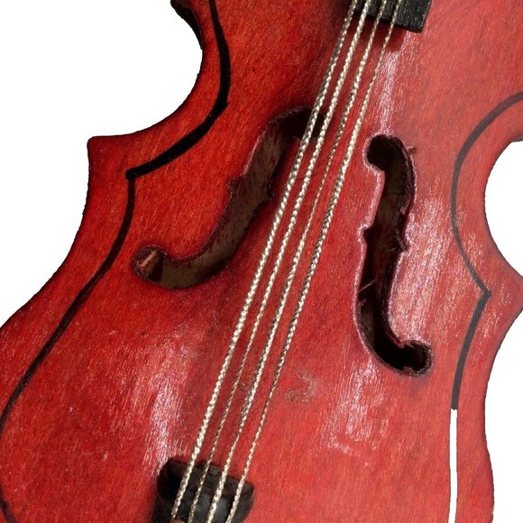 Miniature Violin and Bow - Picture 3 of 5